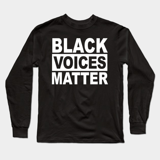 BLACK VOICES MATTER Long Sleeve T-Shirt by TheCosmicTradingPost